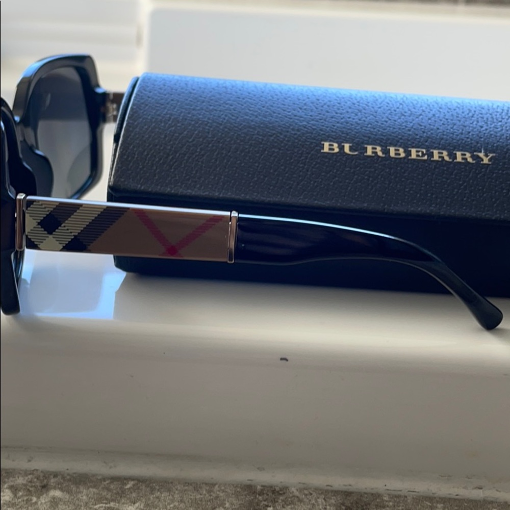 Burberry polarized sunglasses.